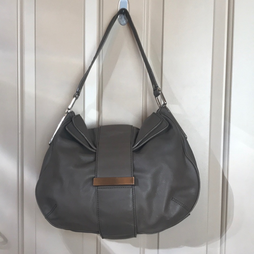 Banana Republic Leather Purse; Taupe; Great Cond
